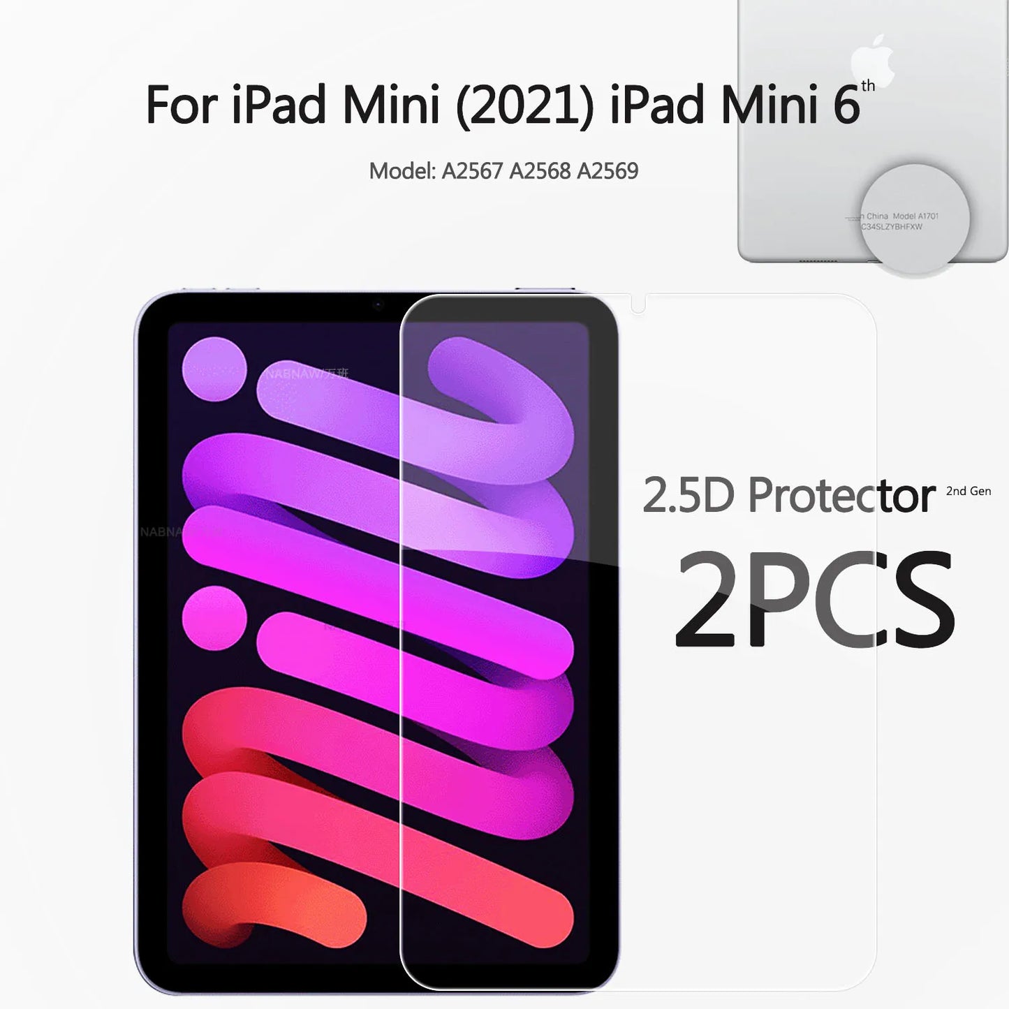 2PCS 2.5D HD Screen Protector For iPad