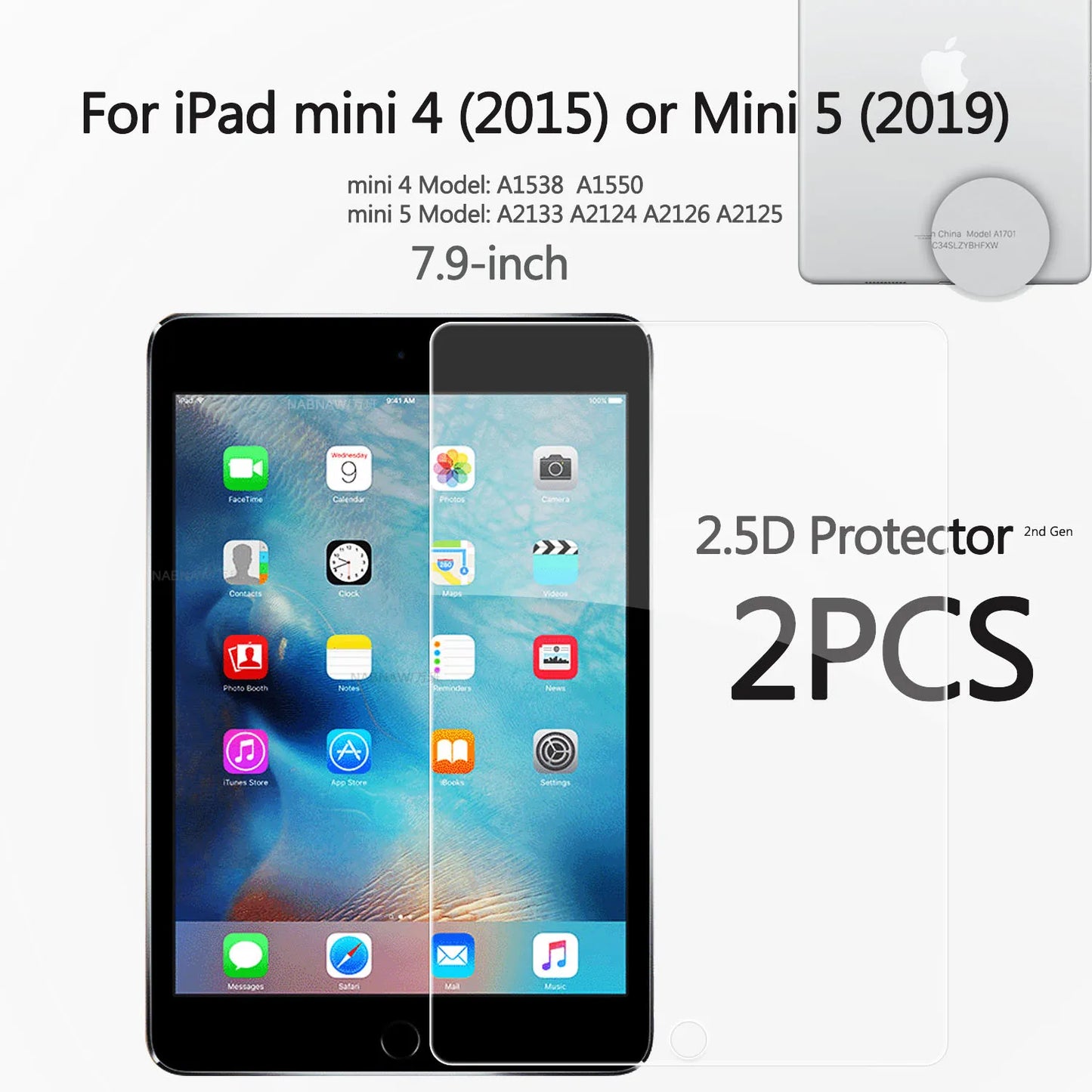 2PCS 2.5D HD Screen Protector For iPad